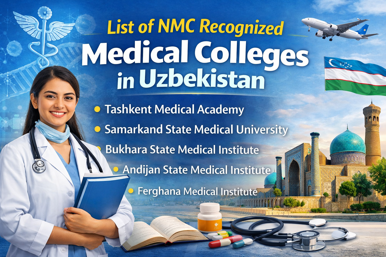 List of NMC Recognized Medical Colleges in Uzbekistan